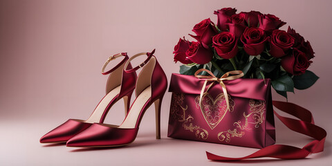 Red Elegance Heels, Roses & a Valentine’s Surprise Step into Love Chic Red Heels & Romantic Roses.Valentine’s Glam Heels, Roses & the Perfect Gift.Love in Style Red Heels & a Romantic Valentine’s 