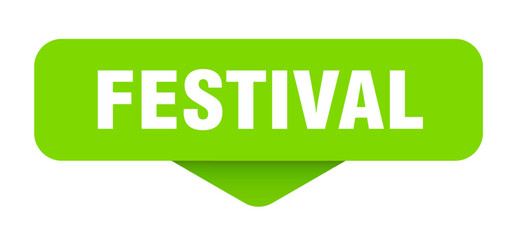 festival sticker. festival sign on transparent background