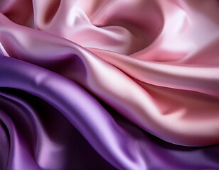 Obraz premium purple and pink silk and satin fabrics with a soft flowing and smooth texture create a luxurious backdrop for design and wallpaper