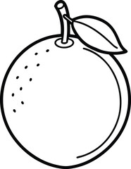 Line art of an fruit