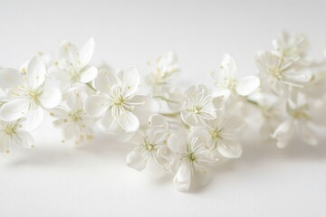Delicate White Blossoms in Spring