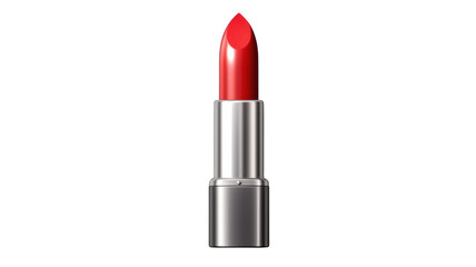 Fototapeta premium Red lipstick swatch, isolated on transparent background.
