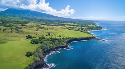 Obraz premium Breathtaking views of Hawaii's beautiful scenery, fantastic wild nature