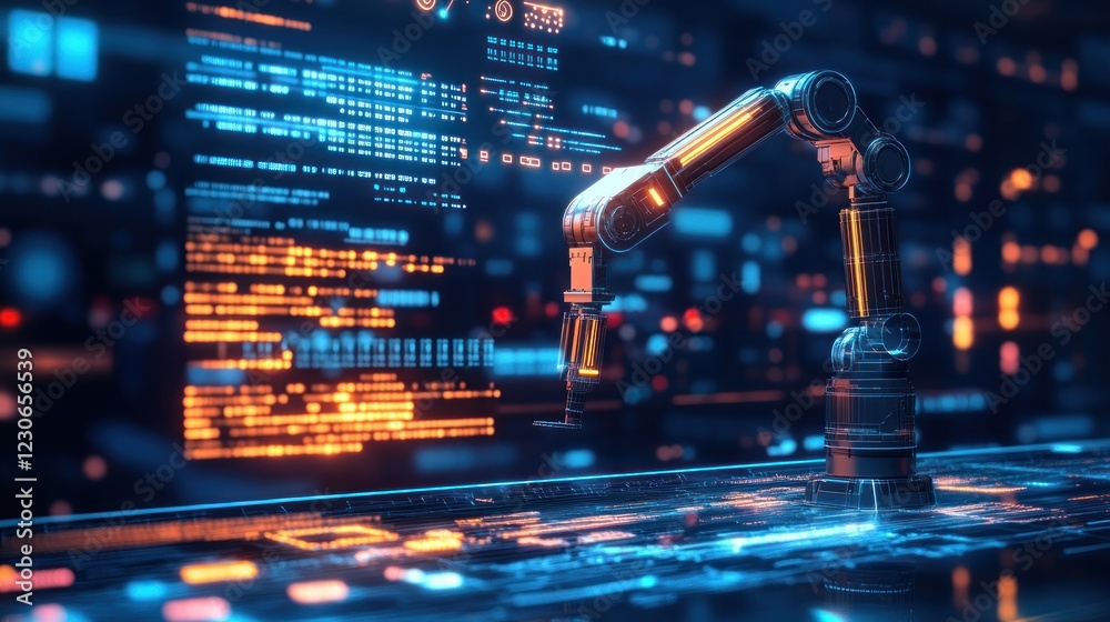 Poster Robotic Arm Interacting with Digital Code Interface