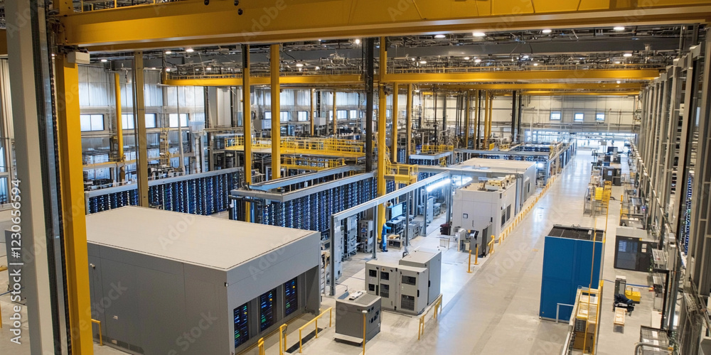 Aufkleber Advanced technology in a data processing facility