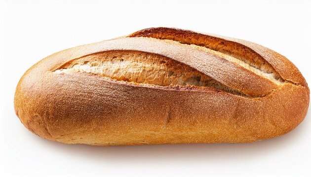 freshly baked baguettes with golden crust isolated on transparent cutout background