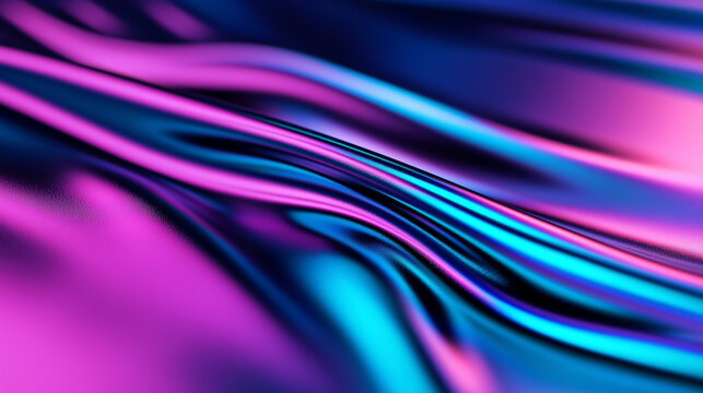 Futuristische Lichtstreifen auf einem sanften, blauen Hintergrund.

