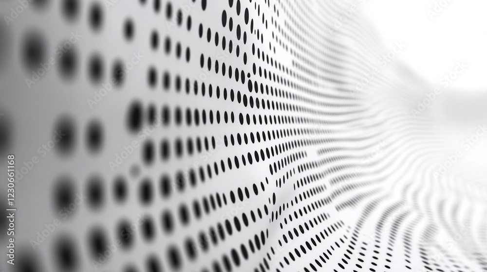 Wall mural creative digital dots background symbolizing digital data, modern minimalistic design with bright li