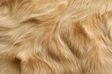 Soft golden fur texture fills the frame, creating a warm and cozy appearance