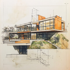 architecture, building, interior, industrial, modern, urban, city, illustration, loft, warehouse, abandoned, artistic, design, perspective, structure, windows, lighting, concrete, renovation, abstract