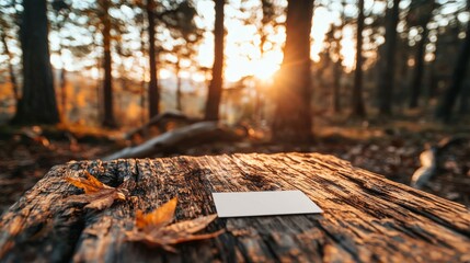 Obraz premium Concrete backdrop features a plain white business card. Simple brand template