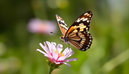Fototapeta premium a butterfly that is sitting on a flower