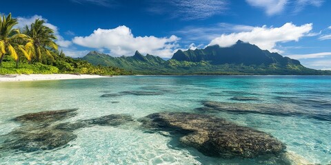 Fototapeta premium Tropical Island Beach Paradise