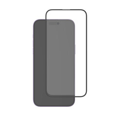 Tempered glass over the smartphone. 3D illustration