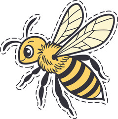 bee and honey