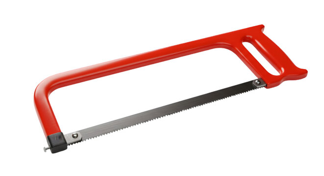 red bucksaw (isolated on white) PNG