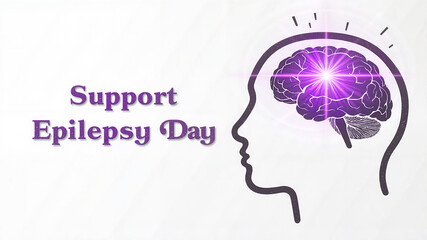 Support Epilepsy Day medical and awareness graphic for health blogs