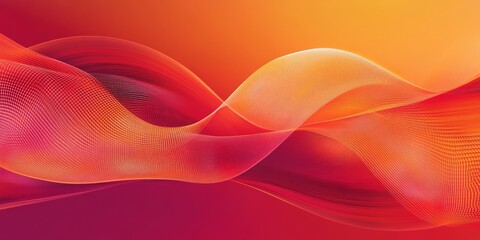 Dynamic abstract wave pattern with vibrant red and orange gradient, perfect for modern design and creative backgrounds.