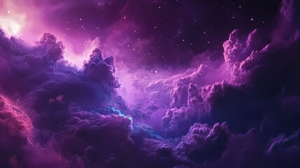 Fototapeta premium Beautiful view of lagoon nebula made of space dusts in interstellar medium shot. Celestial Lagoon. Illustration