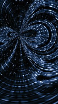 Swirling Digital Data Stream Loop
