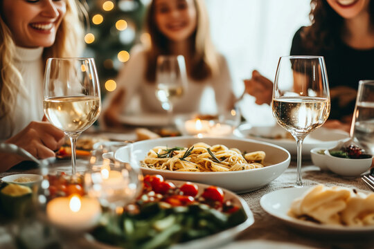 familia sonriente comparte una comida en un restaurante moderno de comida italiana,pizzas,raviolis. 
Momentos en familia.Refleja conexi&oacute;n y felicidad.