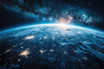 The earths ozone layer.Elements of this image furnished