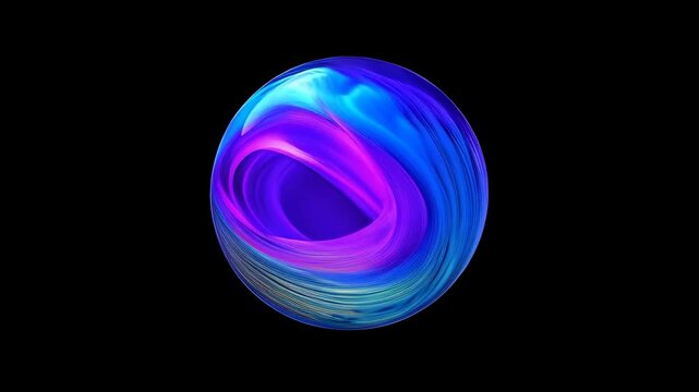 Dynamic Colorful Abstract Design with Fluid Motion Effects