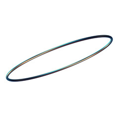 Futuristic Metal 3D Orbit with Sphere – Sci-Fi Cosmic Design, Space