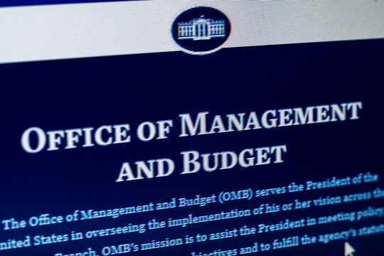 Walbrzych, poland - 01.30.2025: Office of Management and Budget overview at the White House detailing mission and responsibilities