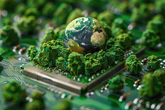 Global environment connection through electronic waste recycling.