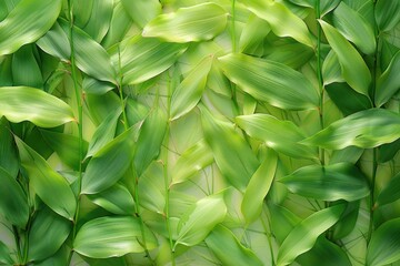 Fototapeta premium Green Energy for National Forest Conservation Day with Leaf Pattern
