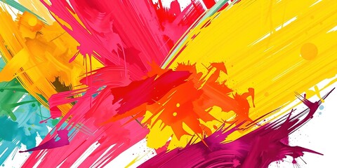 Modern Mother's Day Card - Organic Brushstrokes & Fresh Colors