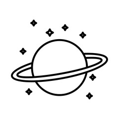 Astronomy icon Black and white logo