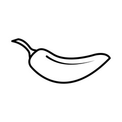 chilli pepper icon Black and white logo