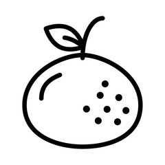 Chinese mandarin icon Black and white logo