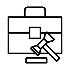employment law icon Black and white logo