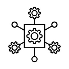 Function icon Black and white logo