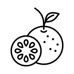 Grapefruit Icon Black and white logo