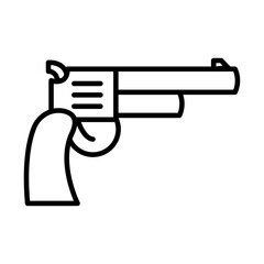 gun Icon Black and white logo