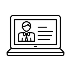 hr software icon Black and white logo