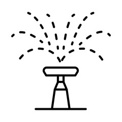 Irrigation icon Black and white logo