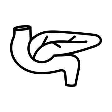 pancreas icon Black and white logo