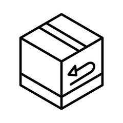 Return purchase icon Black and white logo