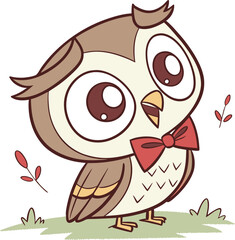  A tootsie owl mascot icon illustration.