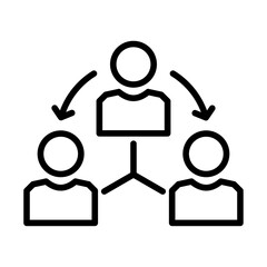 Third party icon Black and white logo