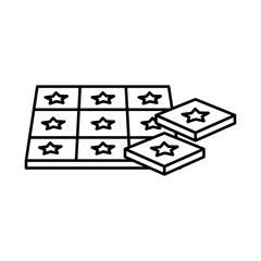 Tiles icon Black and white logo