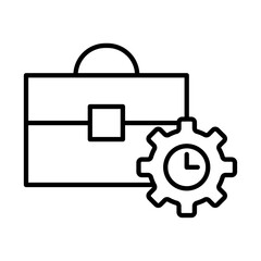 Work experience icon Black and white logo