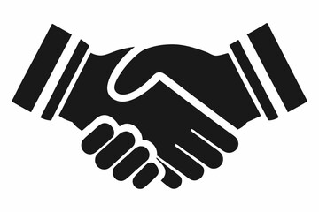 Handshake icon, Business agreement handshake vector 