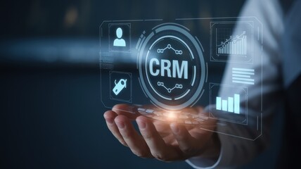 Fototapeta premium Innovative CRM Technology: Streamlining Business Processes