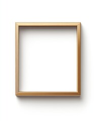 Minimalist decorative frame with a gold finish, perfect for enhancing any space with modern decor